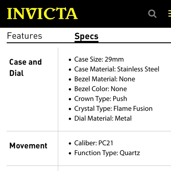 Invicta 15842 Tonneau Special Edition Lupah - Picture 6 of 11